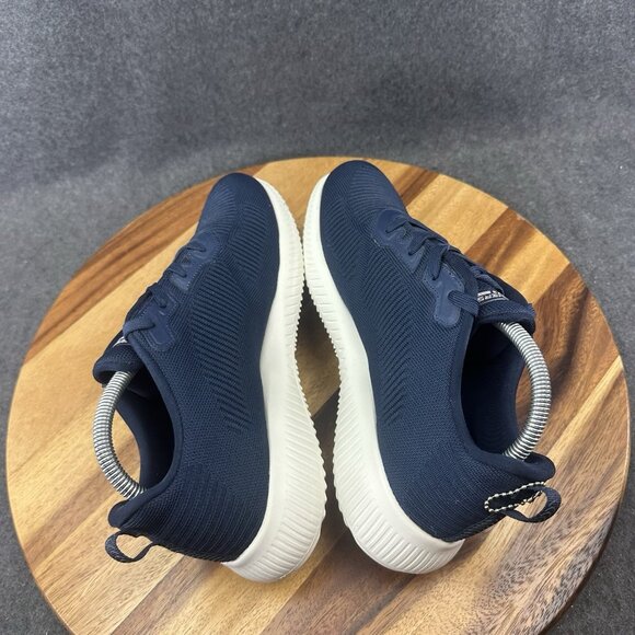 Skechers Womens Bobs Sport Squad 32504 Blue Running Shoes Sneakers Size 10 - Picture 7 of 9